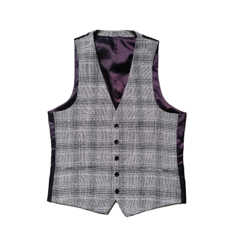 Men check waistcoat 38R