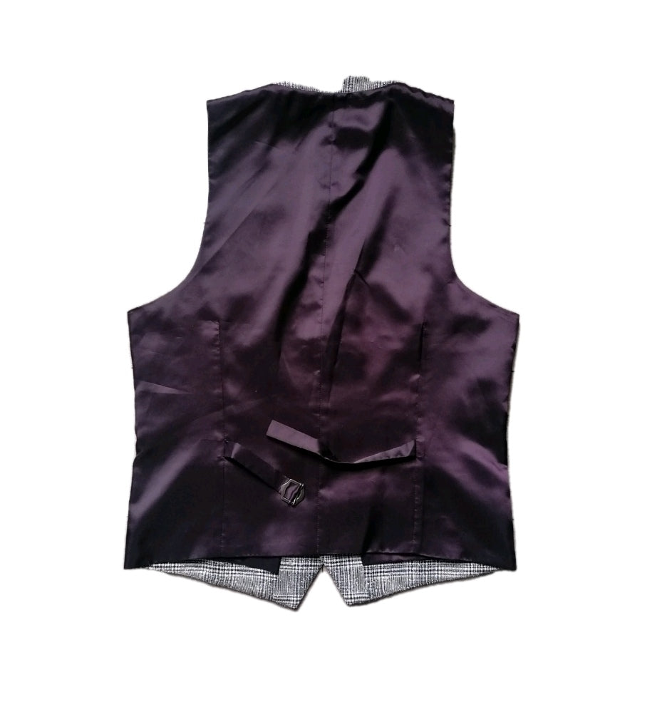 Men check waistcoat 38R