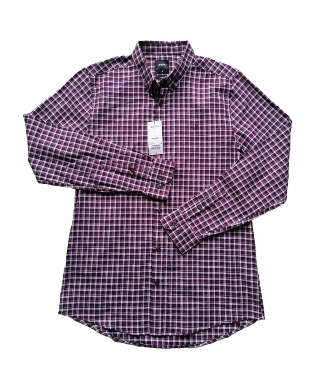 Men long sleeve check shirt, Medium