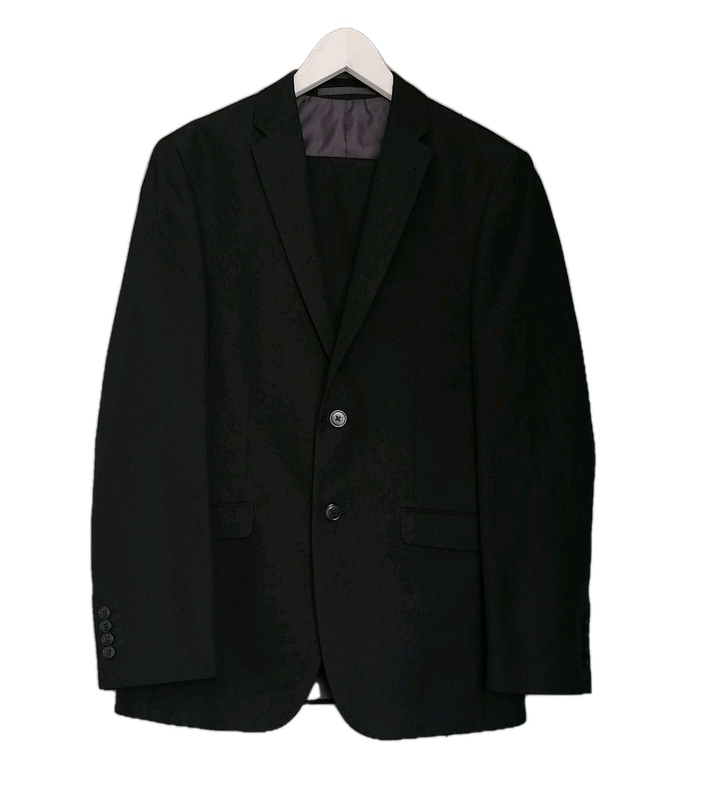 Men black 2 piece suit 38R/30R