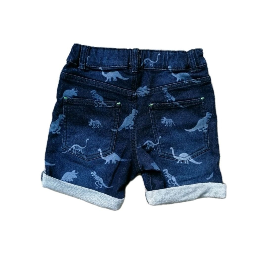 Boys turn-up denim shorts 4-5 years