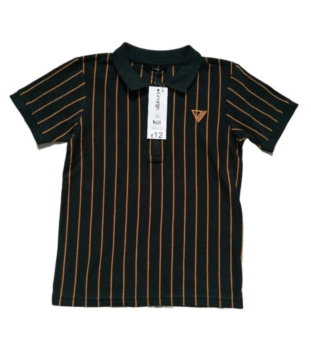 Boys navy mix polo t-shirts 8-9 years