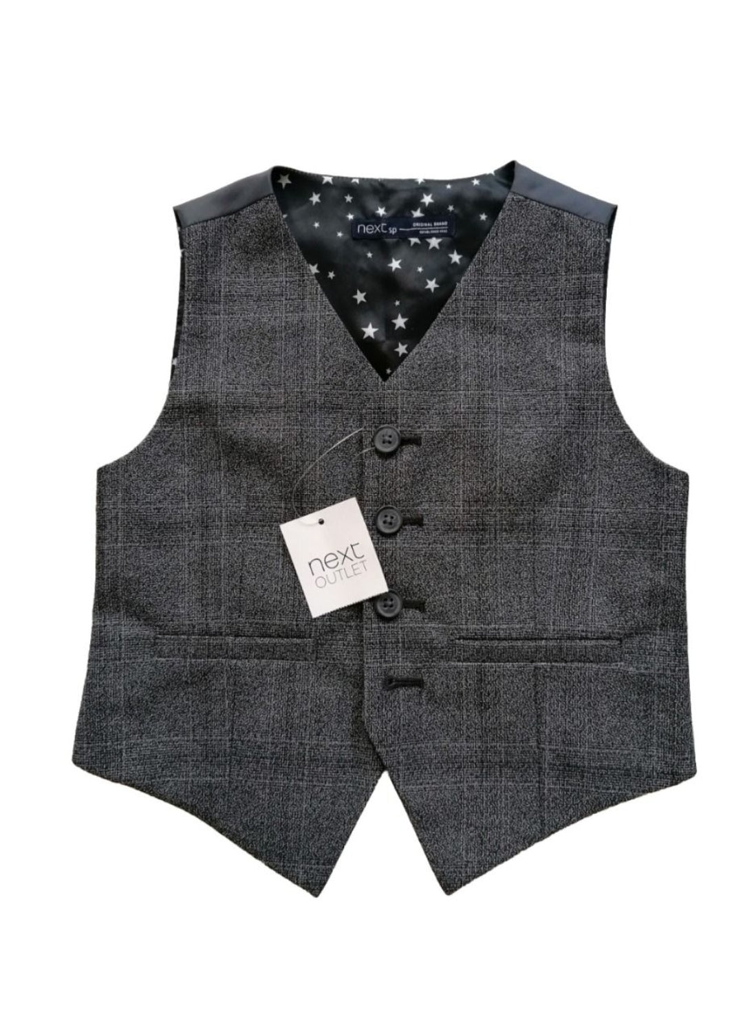 Boys grey waistcoat 2-3y