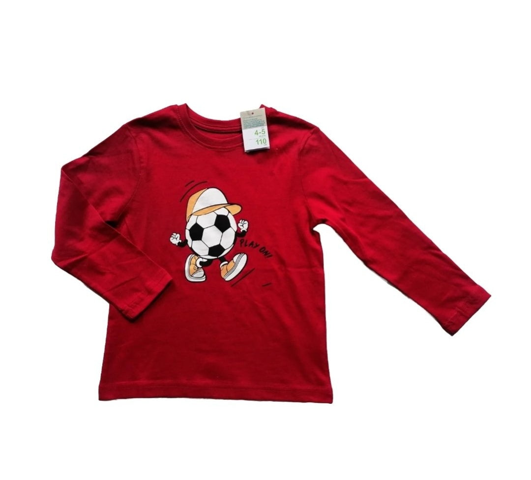 Boys red t-shirt 4-5 years
