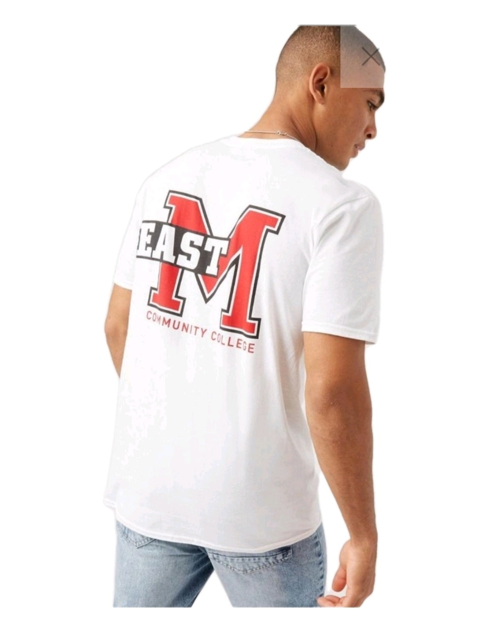 Men white t-shirt, Large