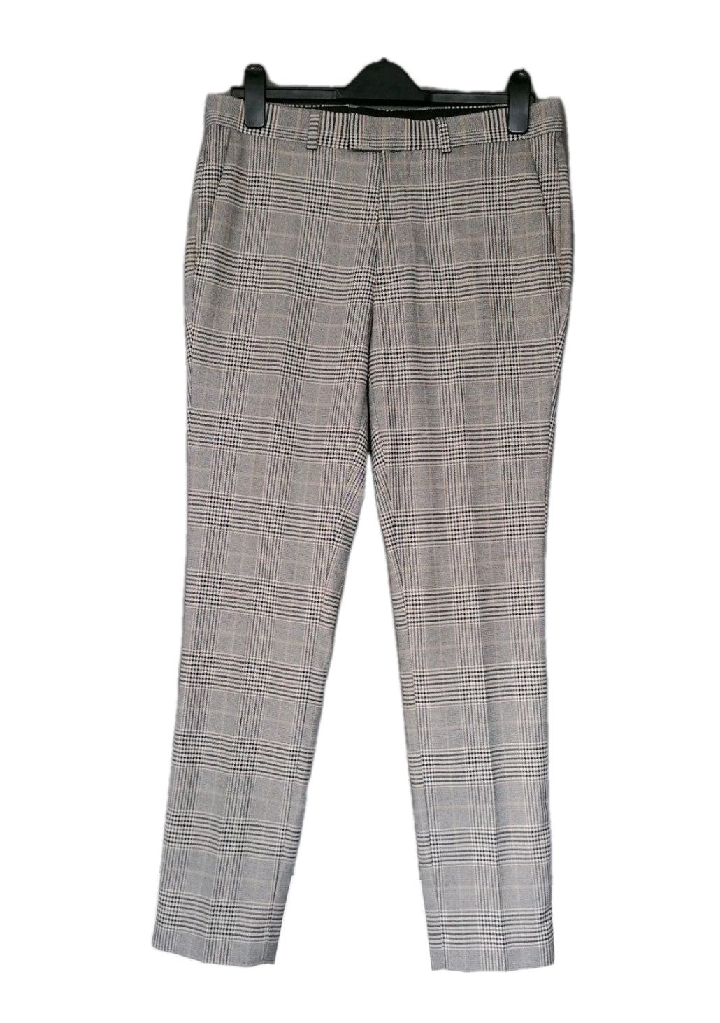 Men beige check 2 piece suit 38R/32R