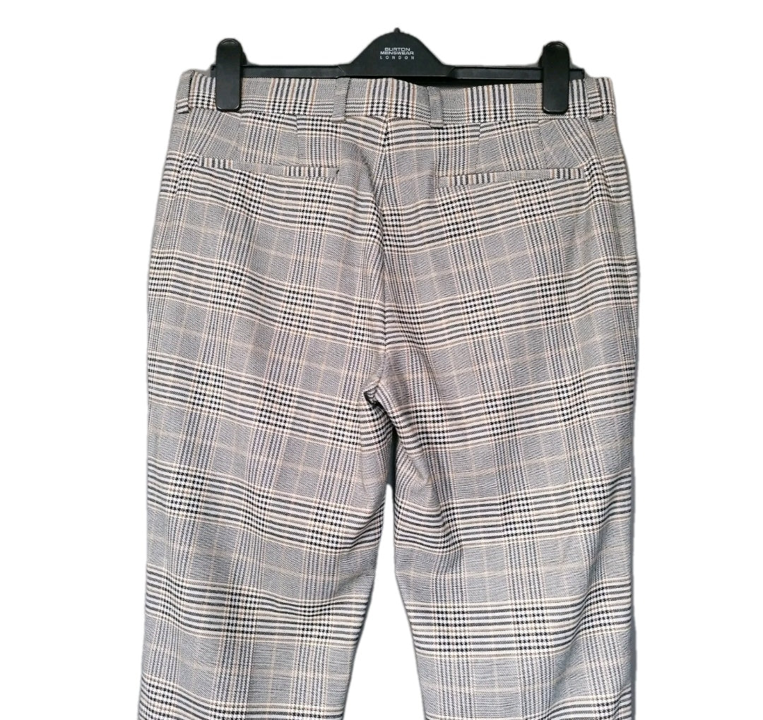 Men beige check 2 piece suit 38R/32R