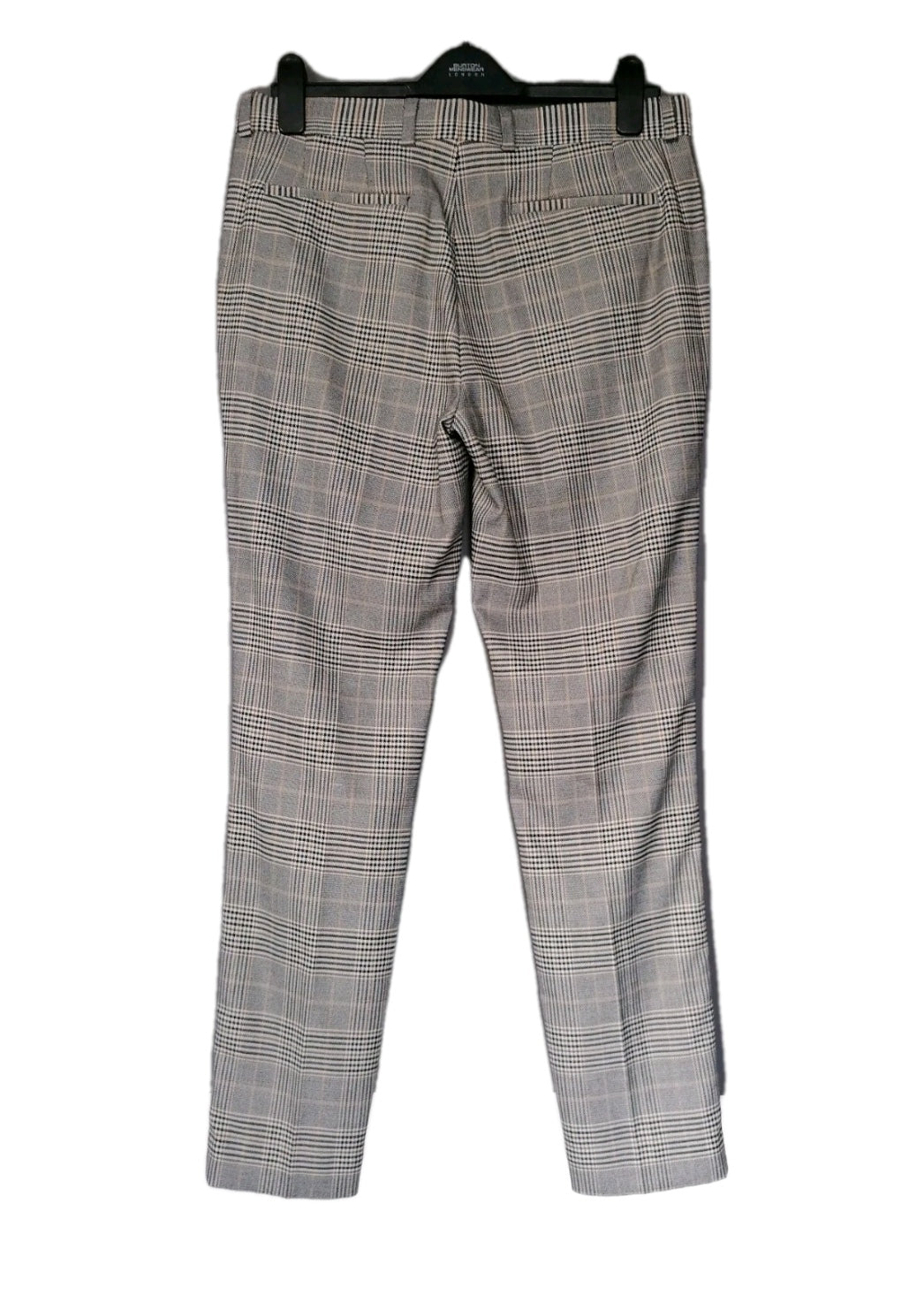 Men beige check 2 piece suit 38R/32R