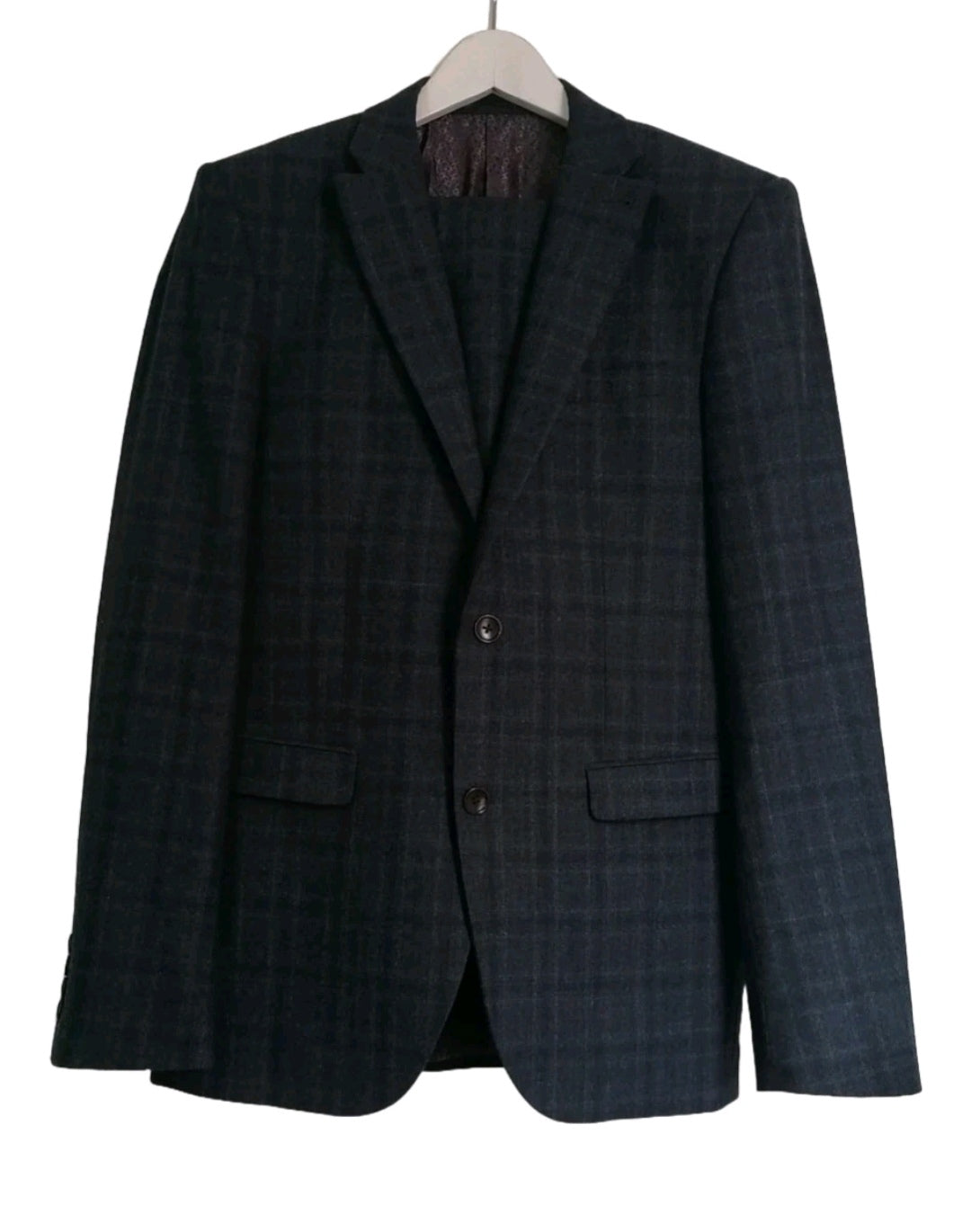 Men gray 2 piece suit 38L/32L