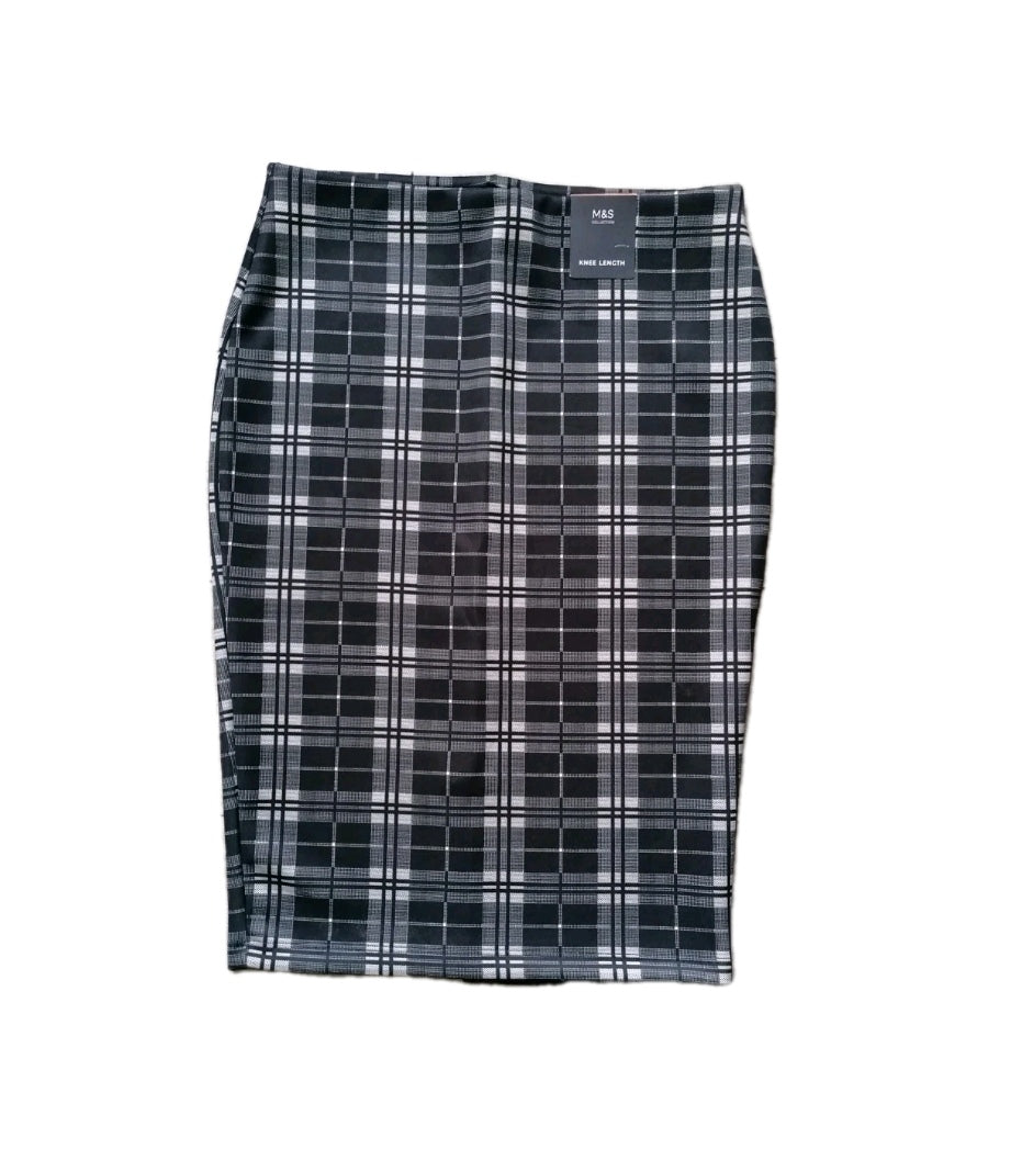 Ladies black mix skirt UK 10