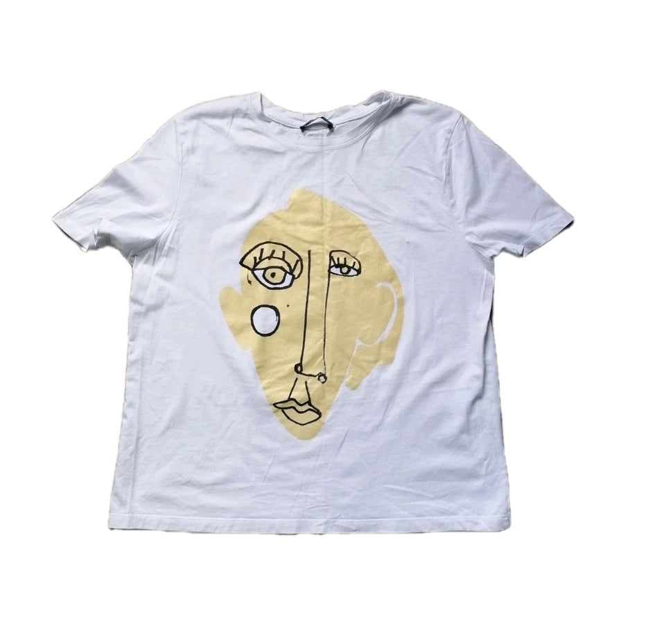 Ladies white t-shirt, Large