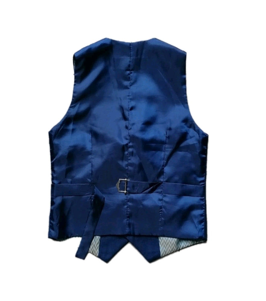 Boys blue waistcoat 4y