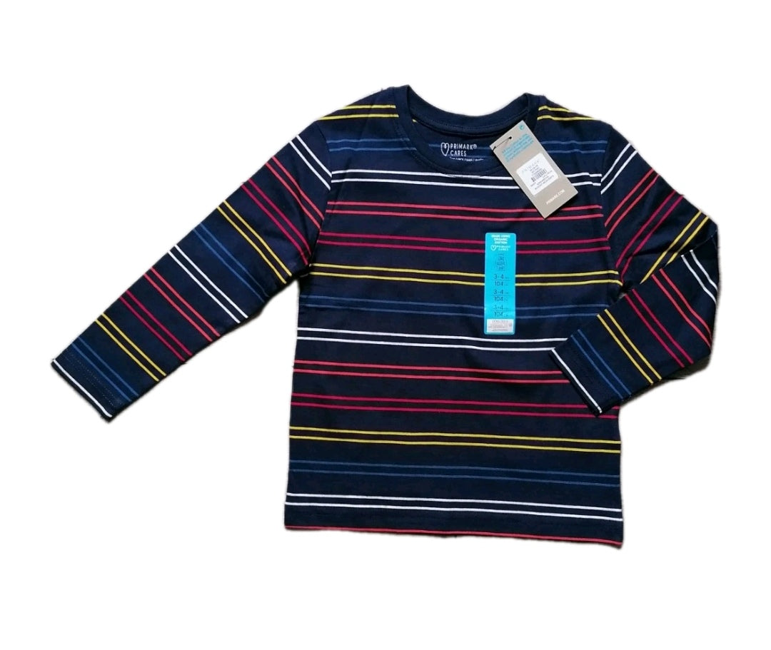 Boys stripe t-shirt 3-4y