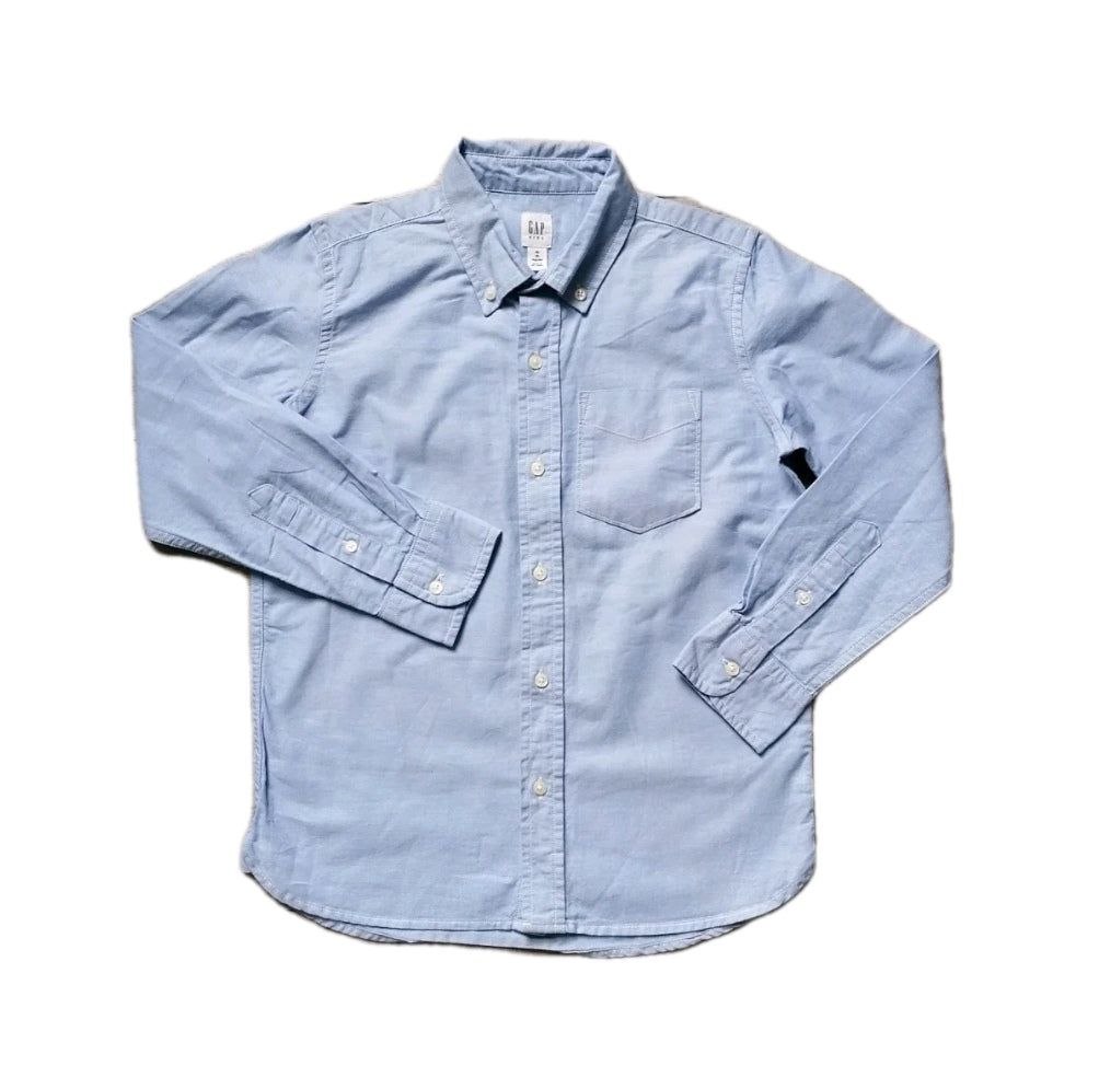 Boys blue long sleeve shirt 8-9y
