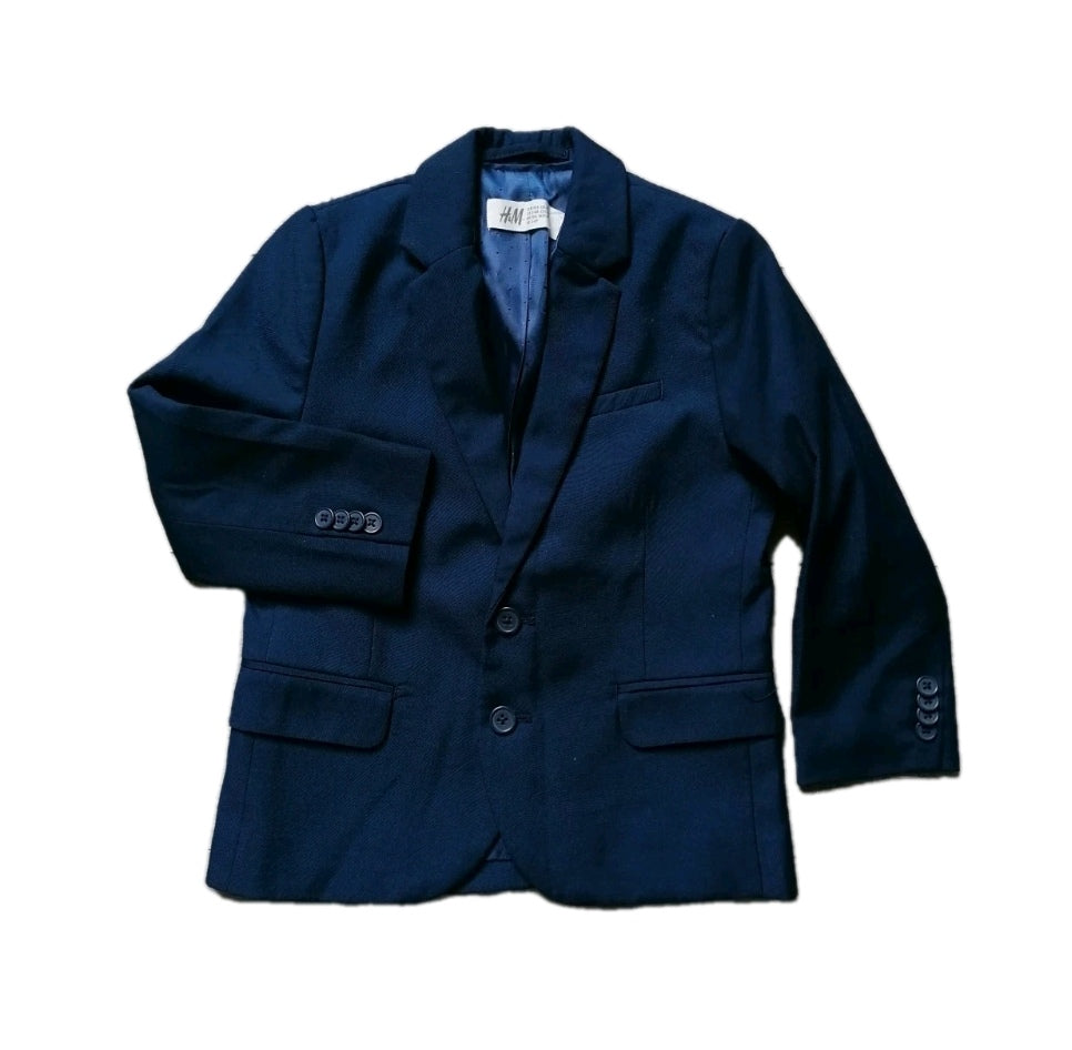 Boys blue blazer 3-4y