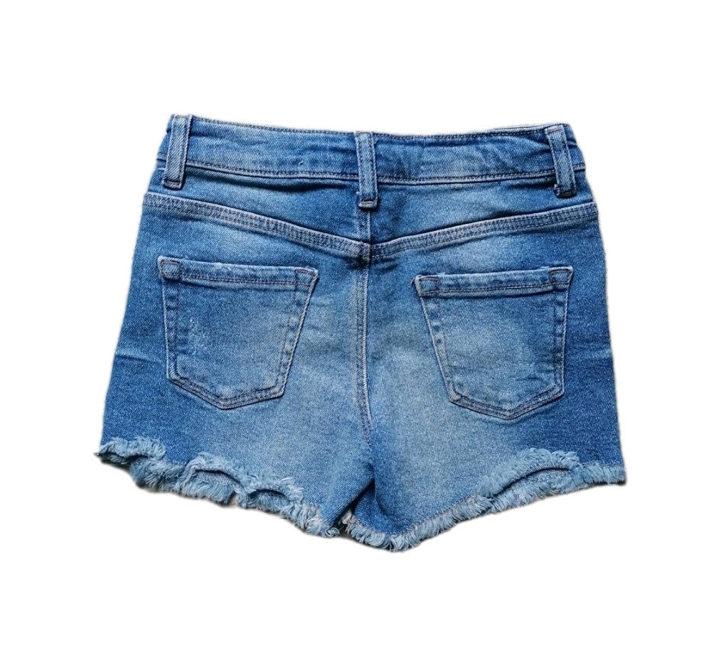 Girls denim shorts 5-6y