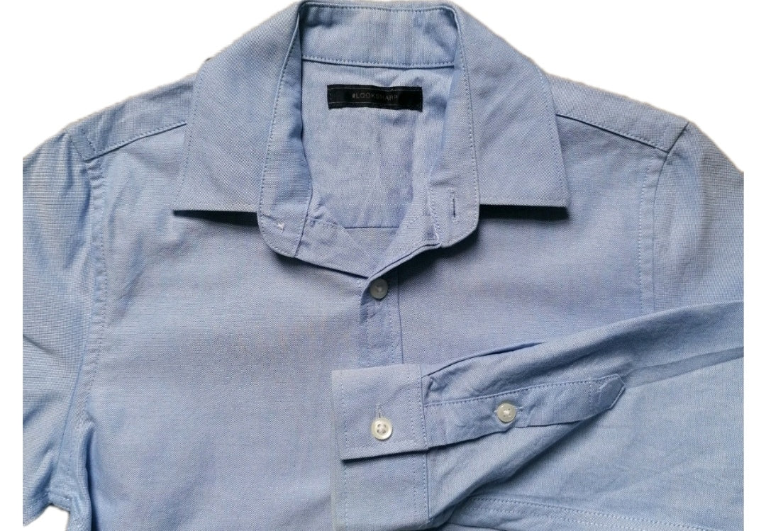 Boys blue shirt 7y