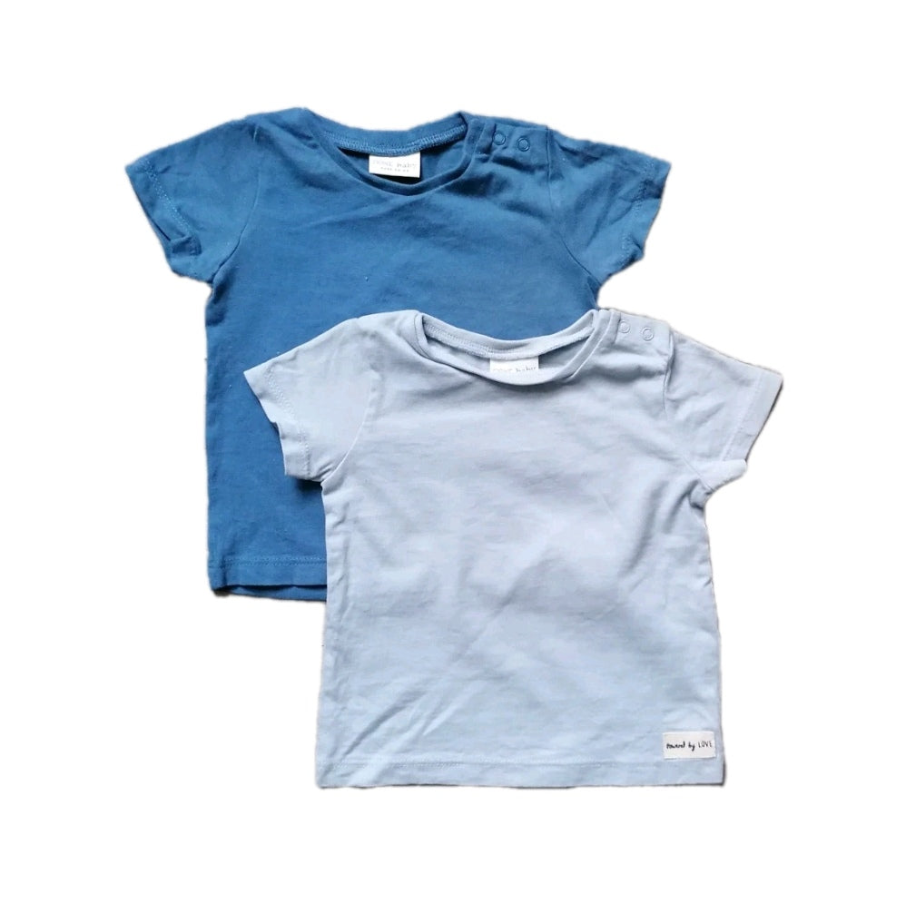 Baby boy multi t-shirts 3-6m