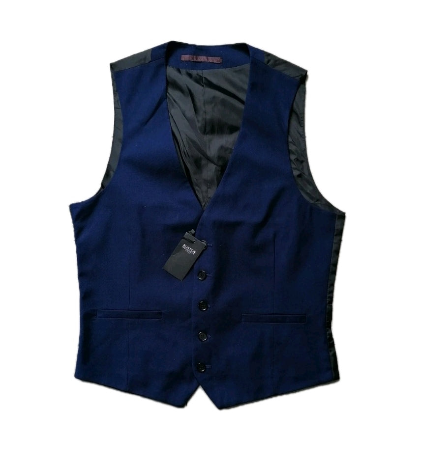 Men navy blue waistcoat