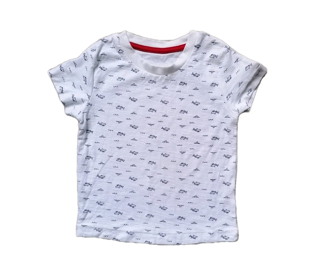 2 x baby boy t-shirts 12-18m