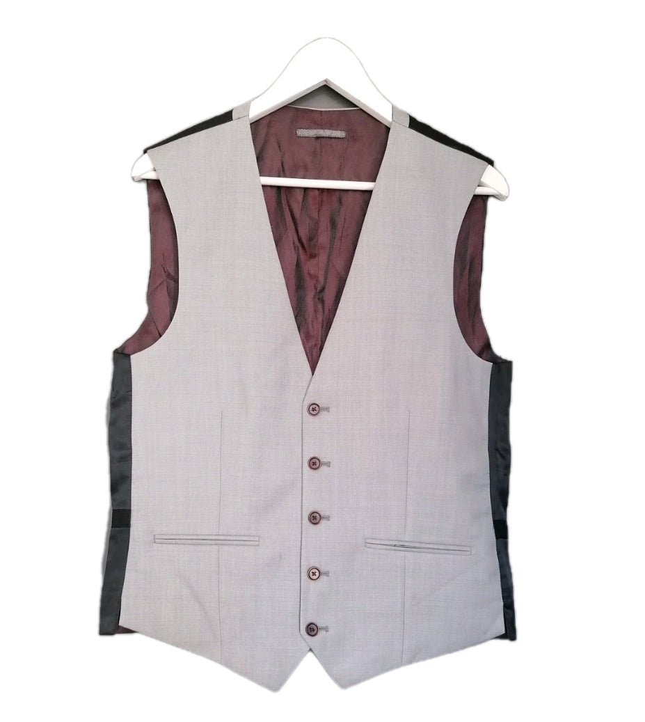 Men gray waistcoat 38R