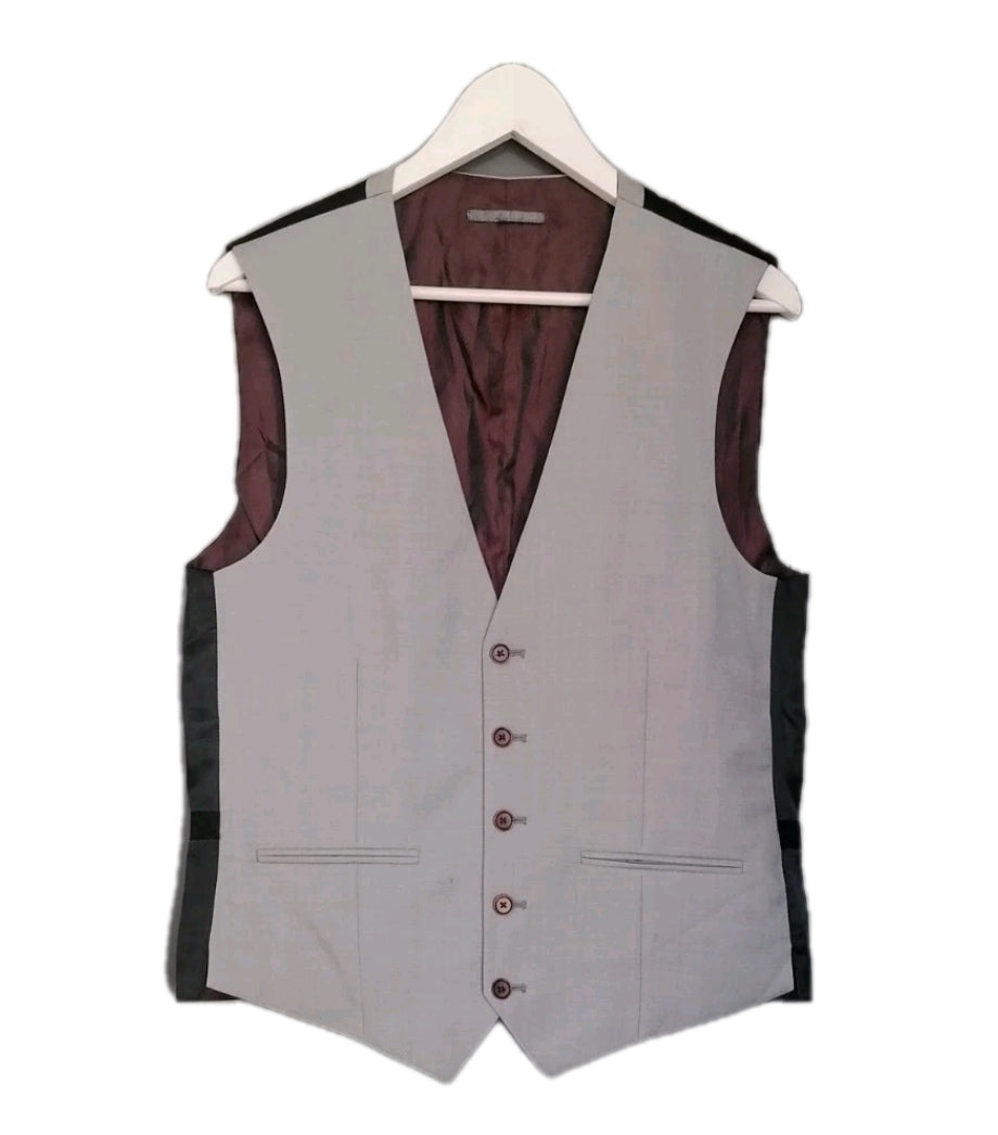 Men gray waistcoat 38R