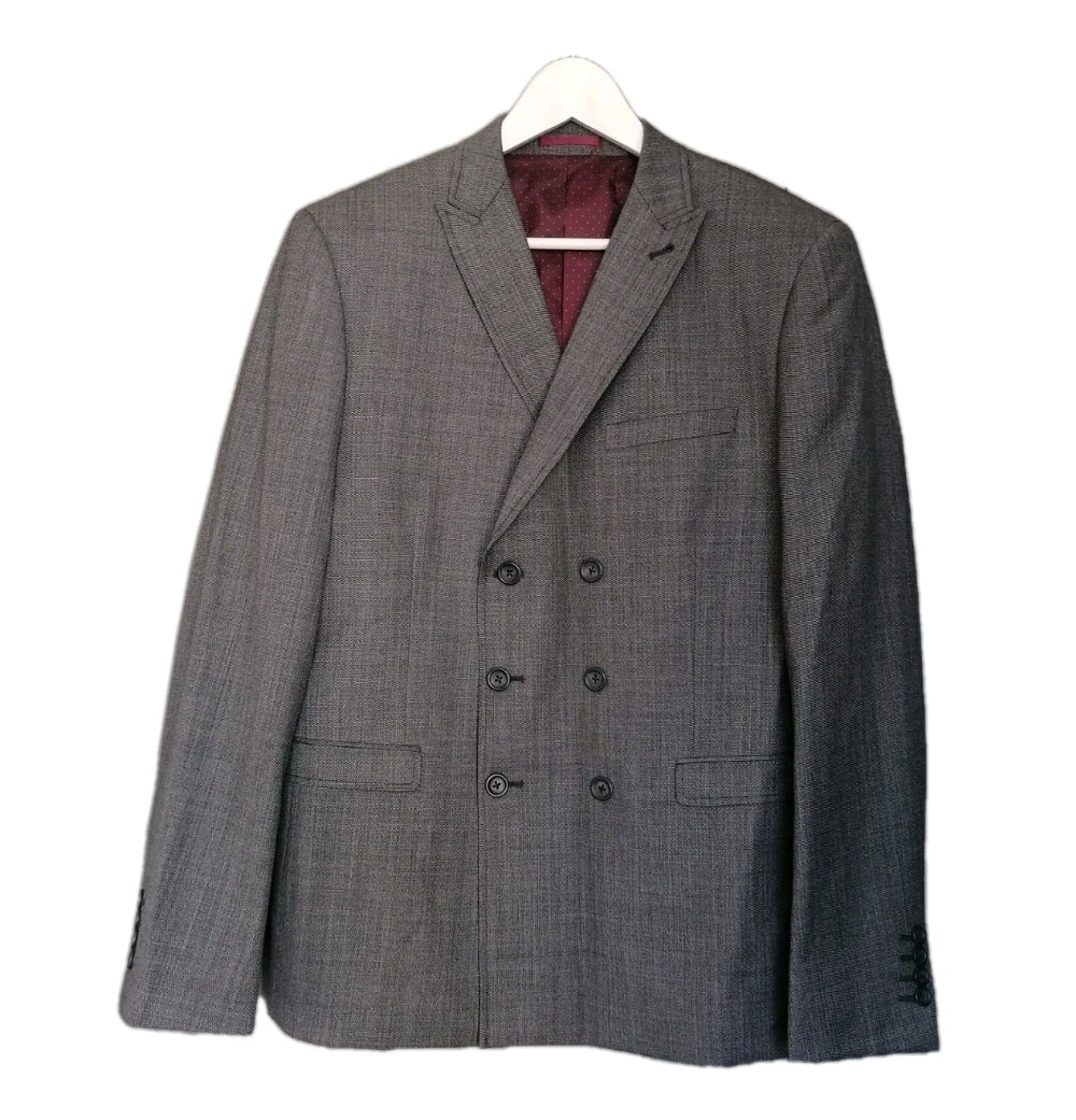 Men double breasted blazer 42R