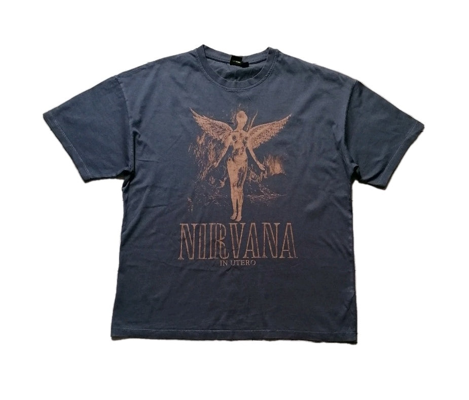 Men grey t-shirt, Large