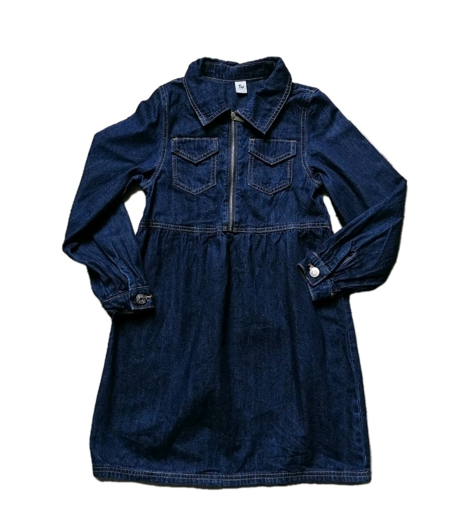 Girls denim dress 9y