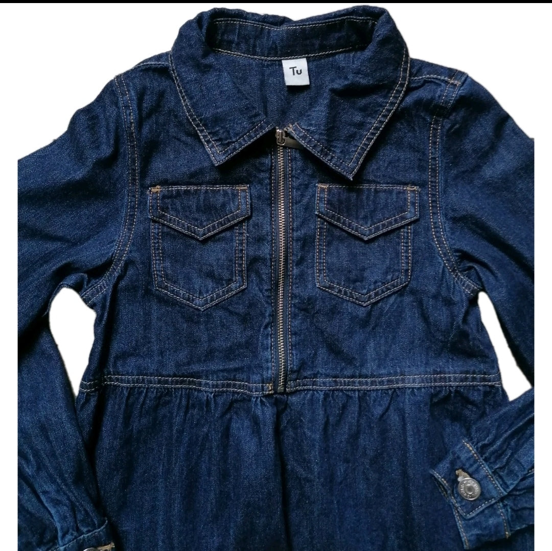 Girls denim dress 9y