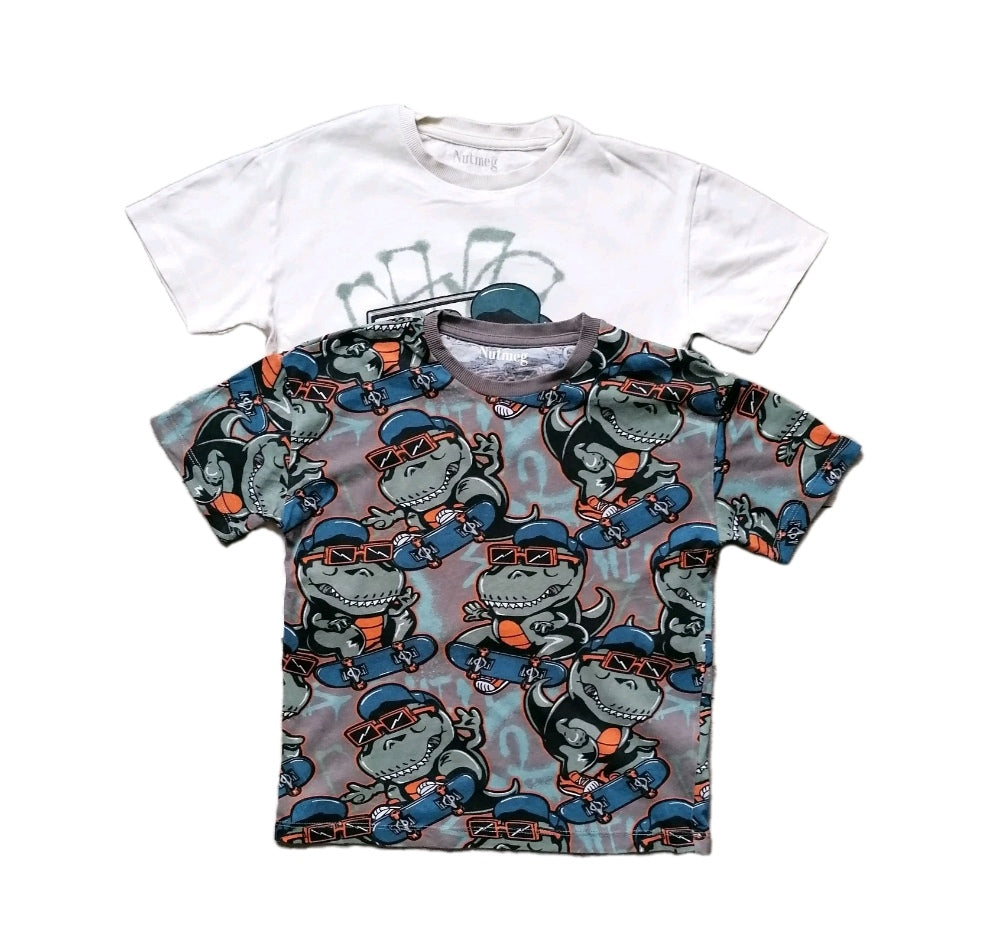 2 x boys t- shirt 7-8y