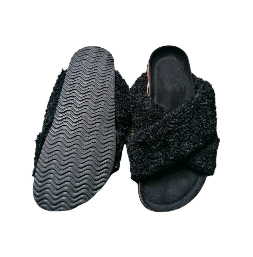 Ladies black flip flop sandal UK 5