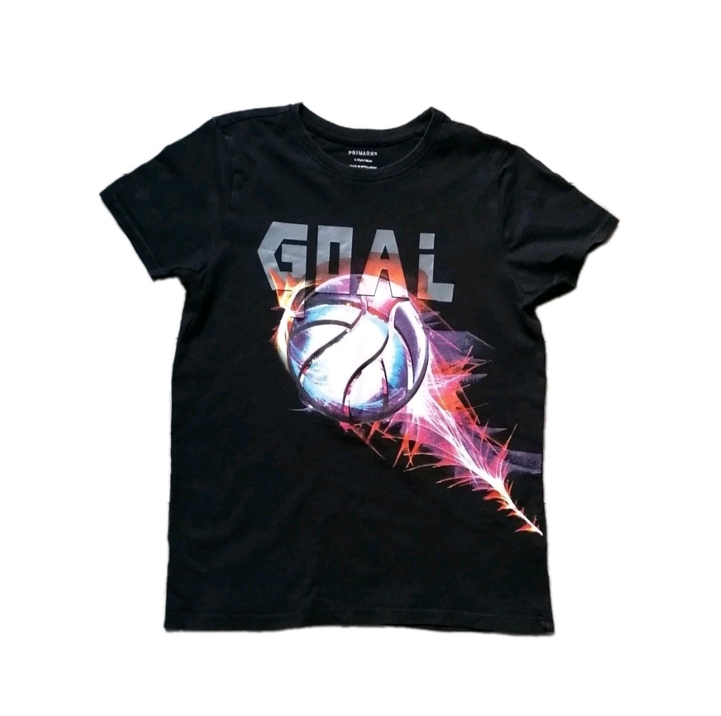 Boys black t-shirt 9-10y