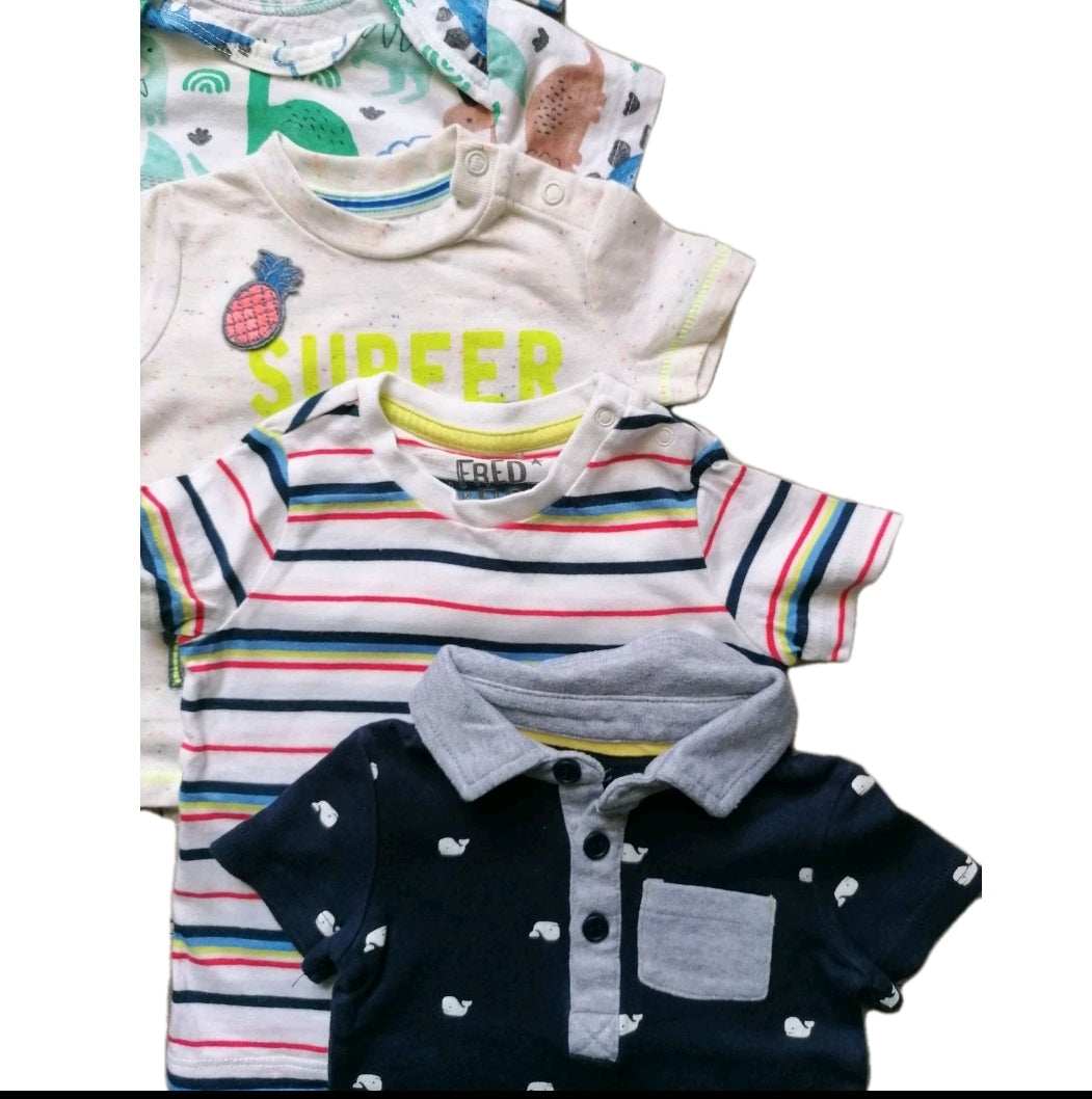Baby t-shirt value bundle 0-6m