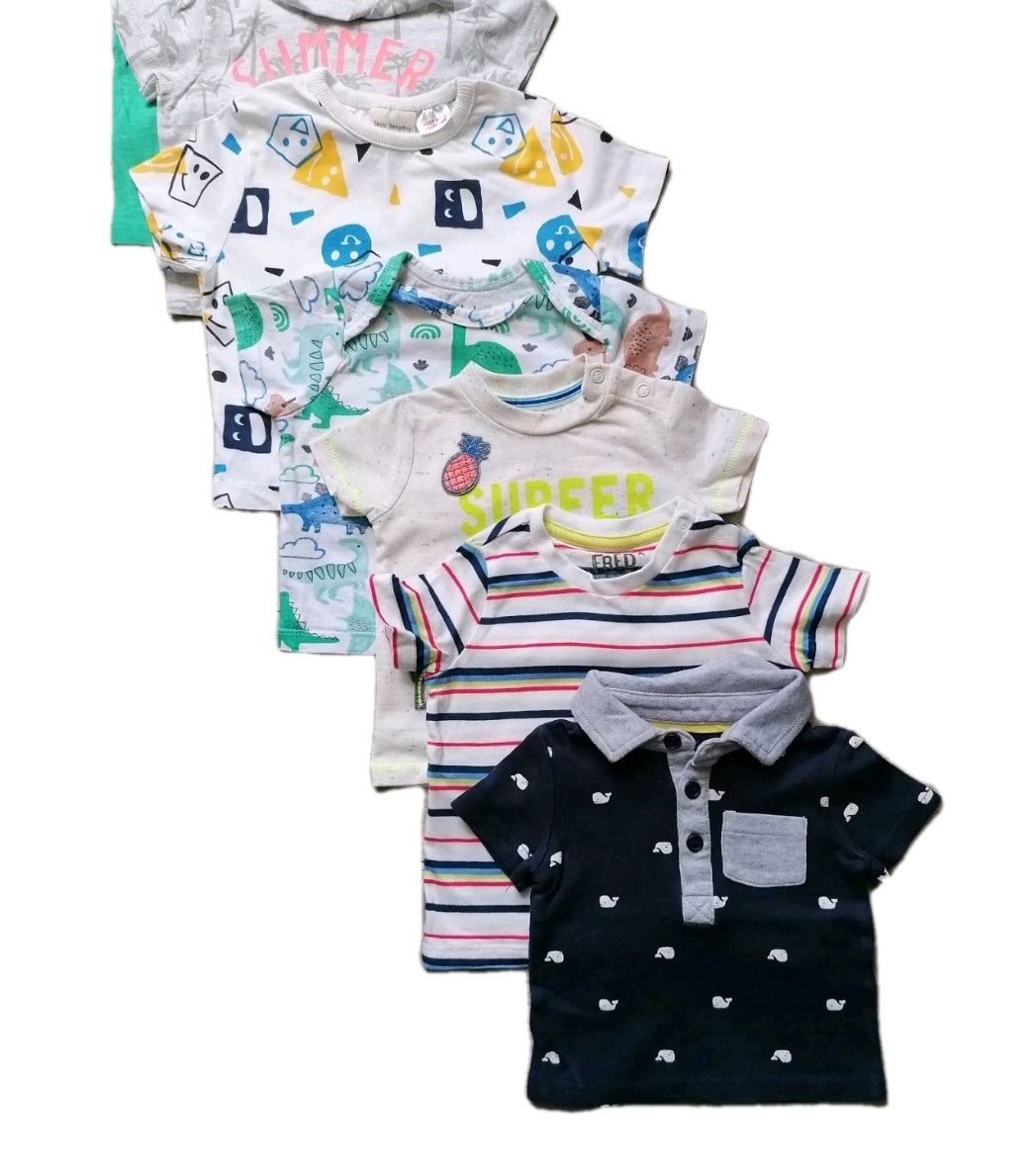 Baby t-shirt value bundle 0-6m