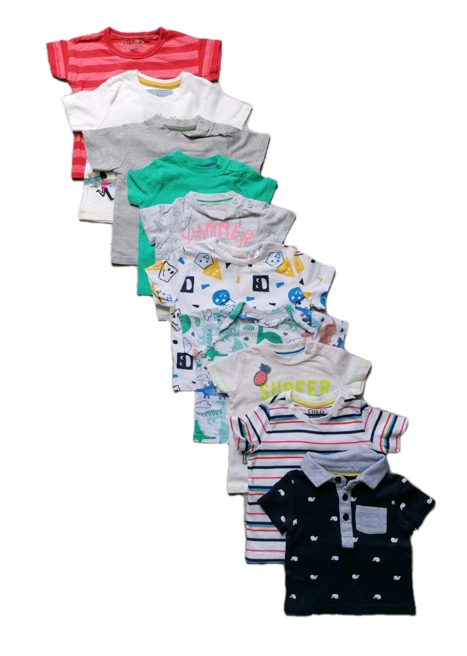 Baby t-shirt value bundle 0-6m