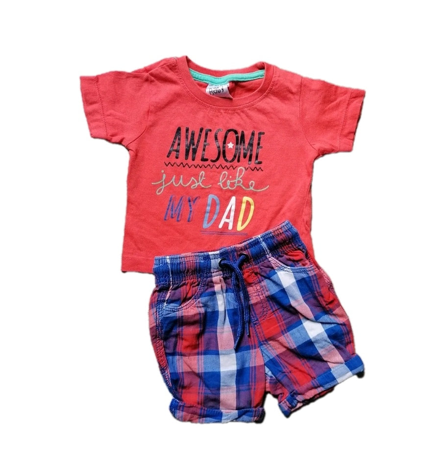 Baby boy matched outfit 6-12m