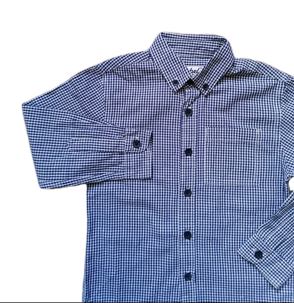 Boys check shirt 3-4y