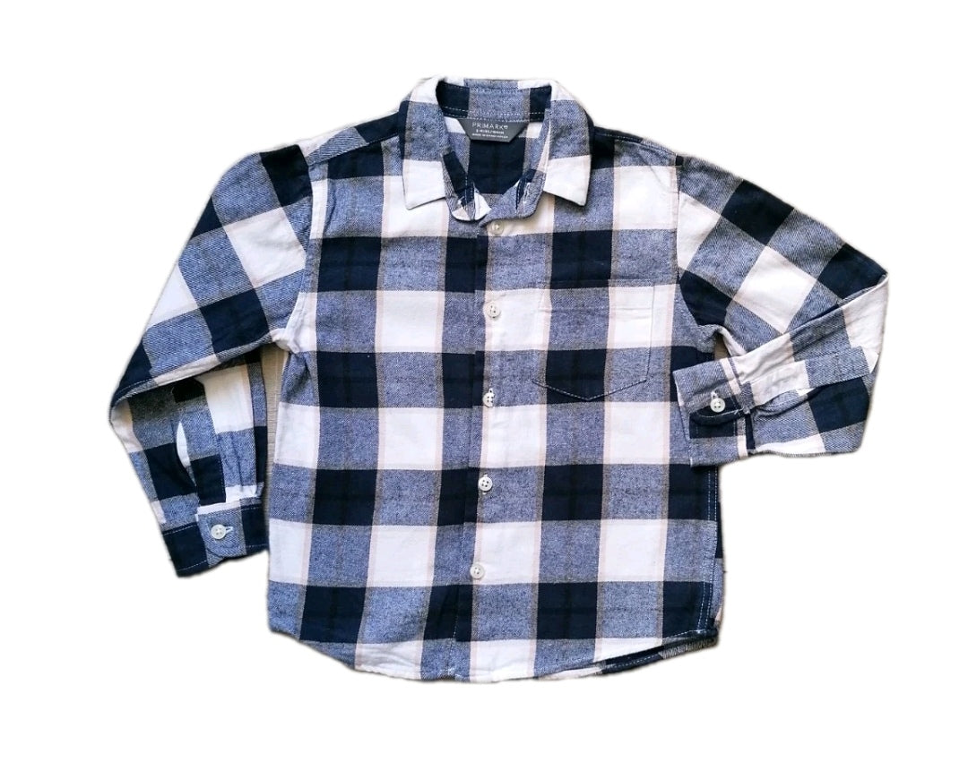 Boys check shirt 3-4y