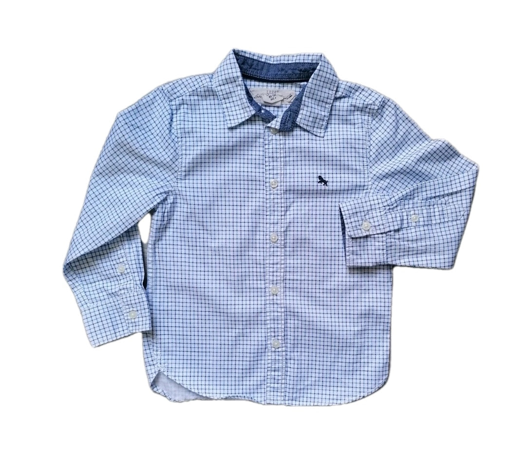 Boys check shirt 3-4y