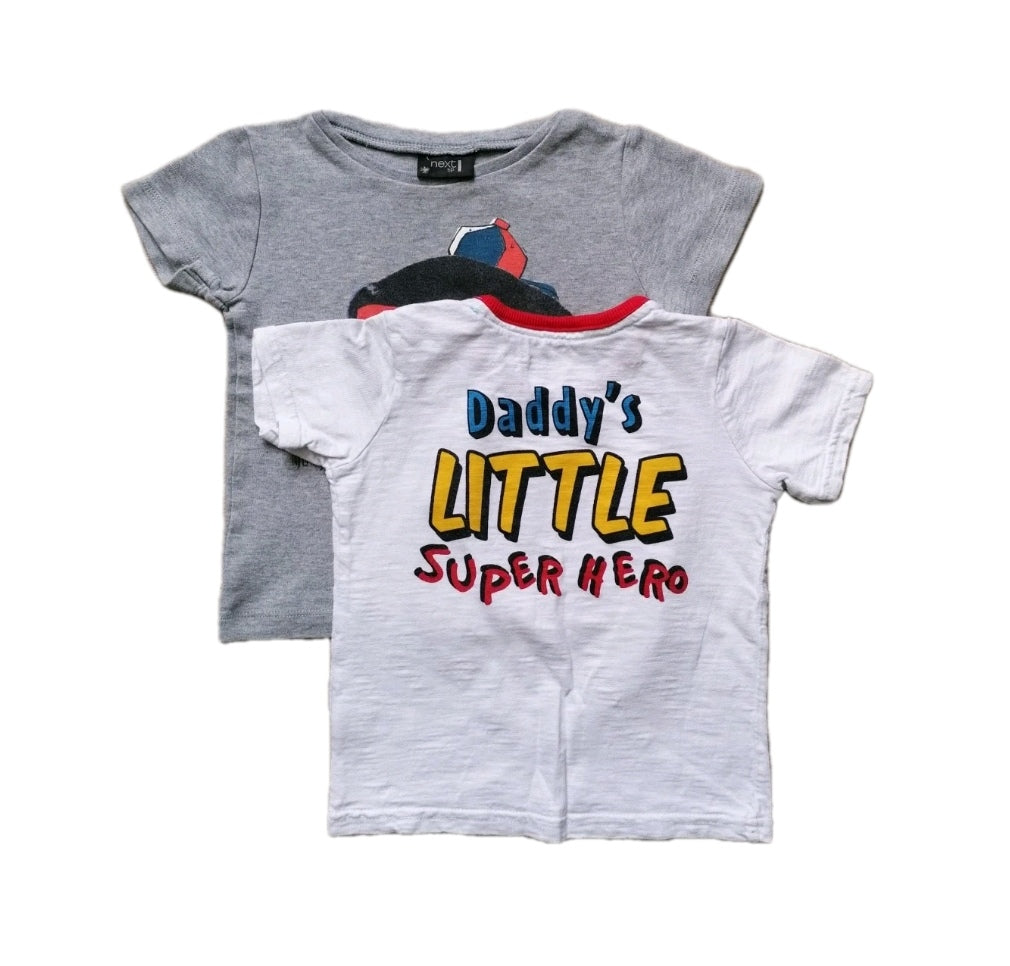 2 x Baby boy t-shirt 12-18m