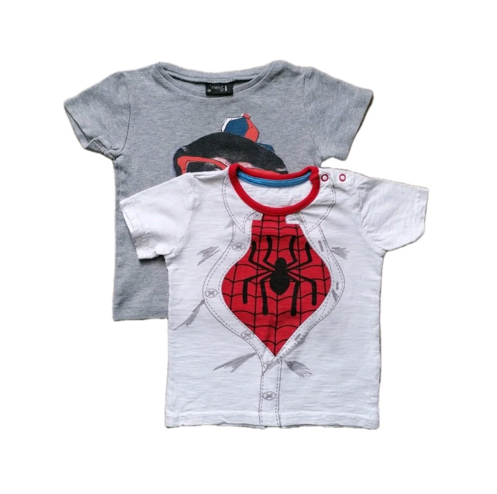 2 x Baby boy t-shirt 12-18m