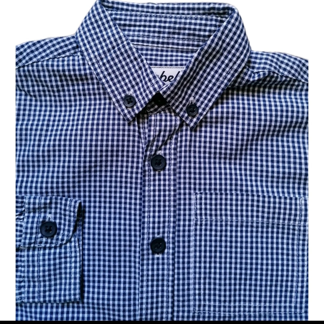 Boys check shirt 3-4y