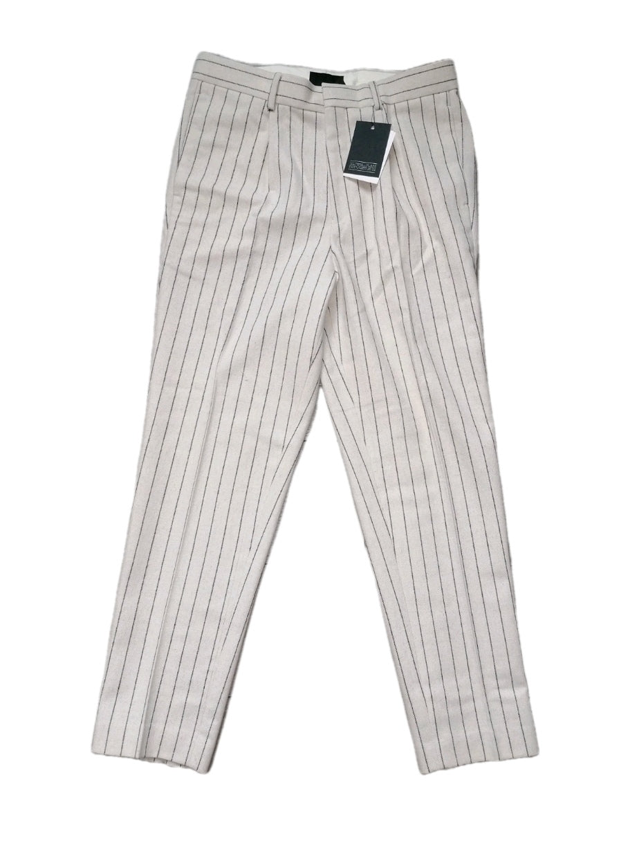 Men Asos tapered crop stripe smart trouser W32