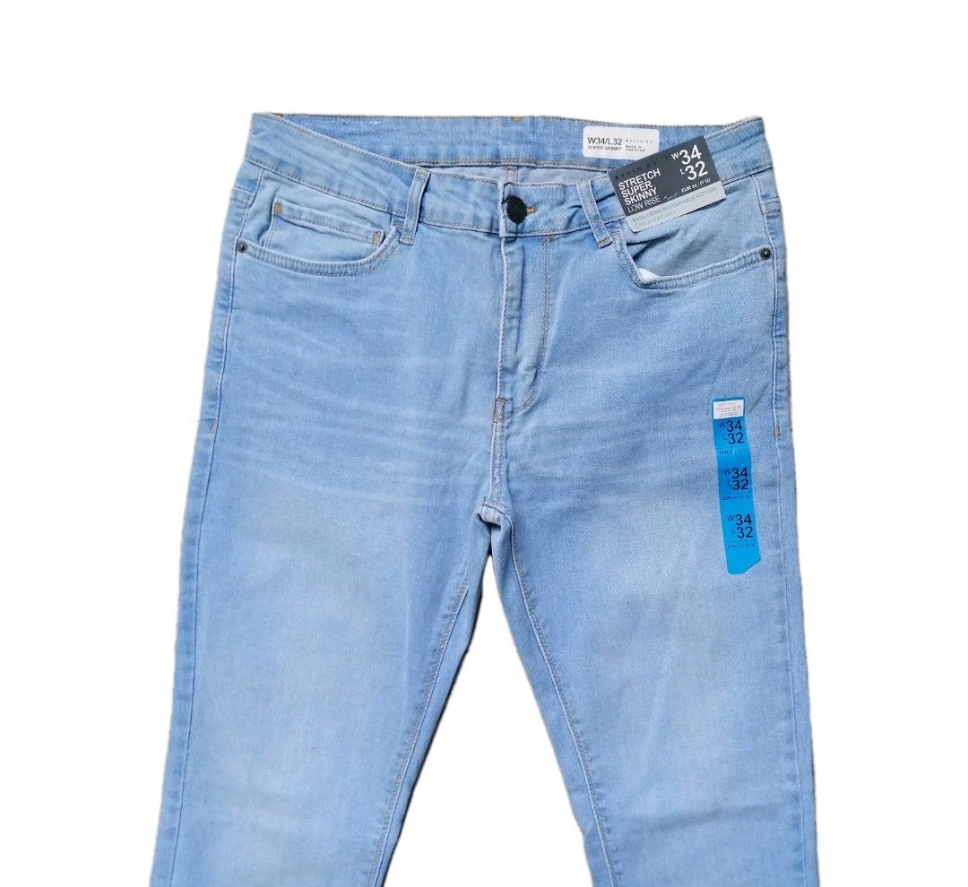 Men blue super skinny jeans 34R