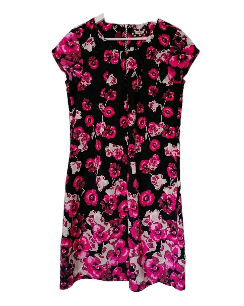 Ladies Next lightweight pink mix summer dress UK 14