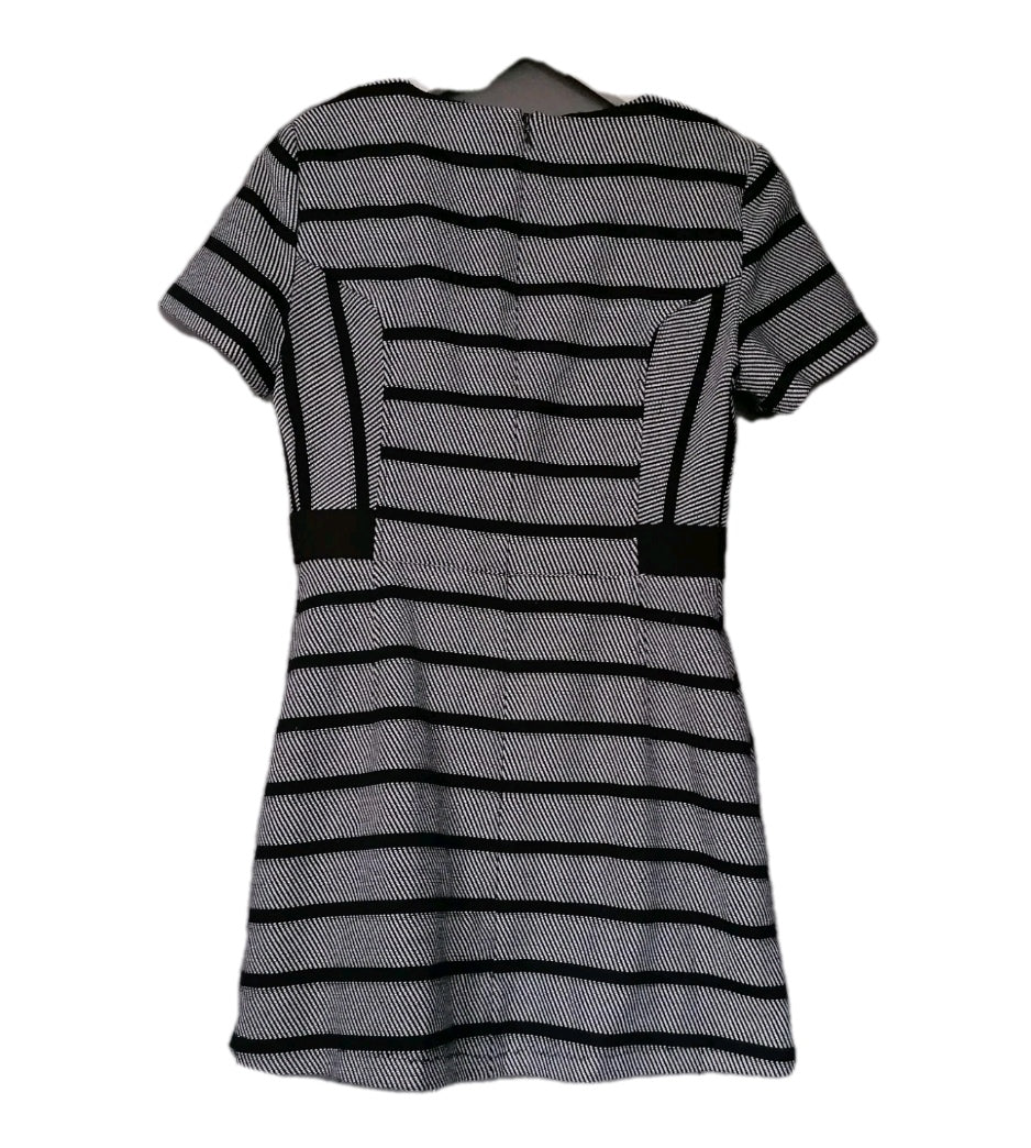Ladies black mix mini dress UK 10