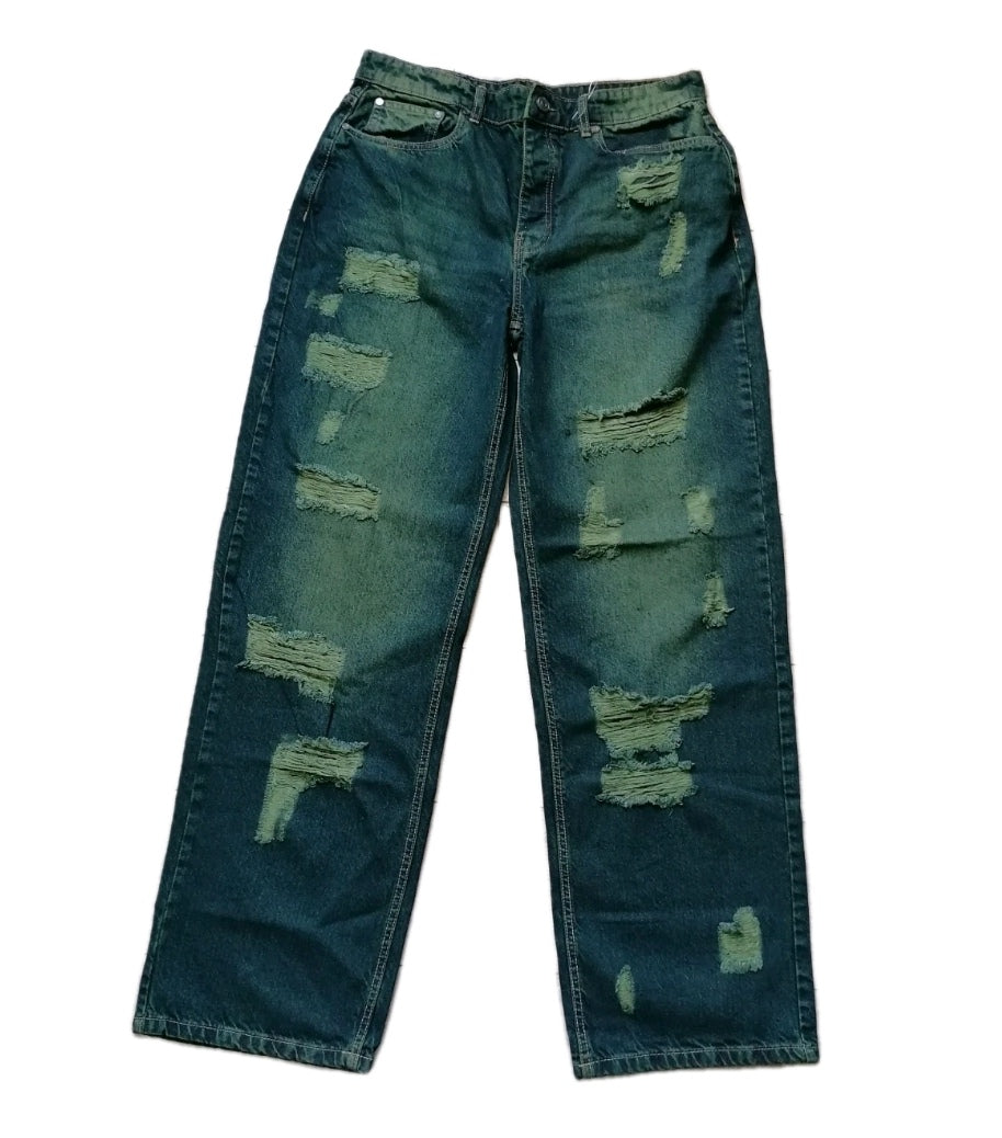 Men rip style regular fit jeans W36 L35