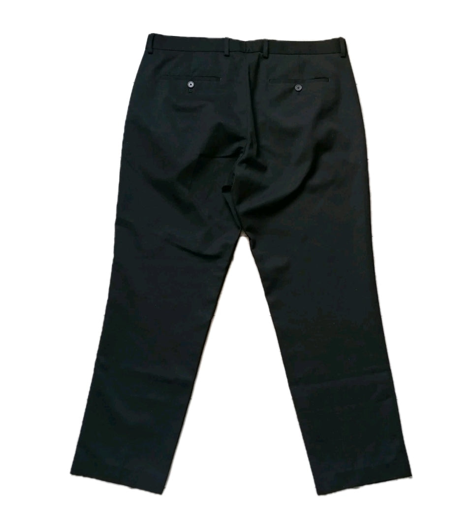 Men black regular fit formal trouser W36 L29