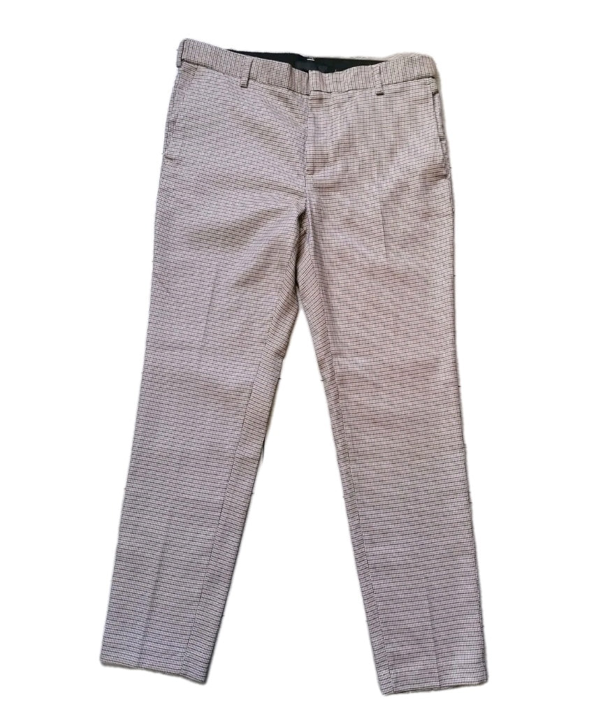Men H&M beige mix formal trouser W32 L29